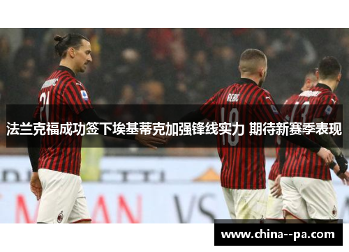 法兰克福成功签下埃基蒂克加强锋线实力 期待新赛季表现